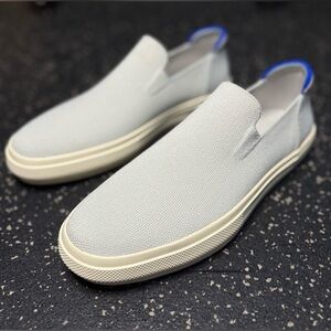 NWOT Rothy’s The Original City Slip On Sneaker Light Grey Mens 9/ Women’s 10.5